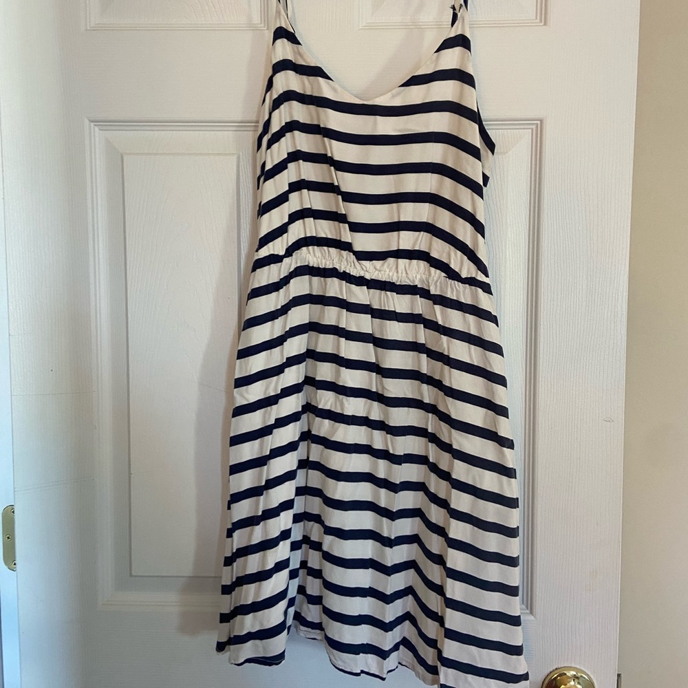 Lauren Conrad Blue & White striped dress